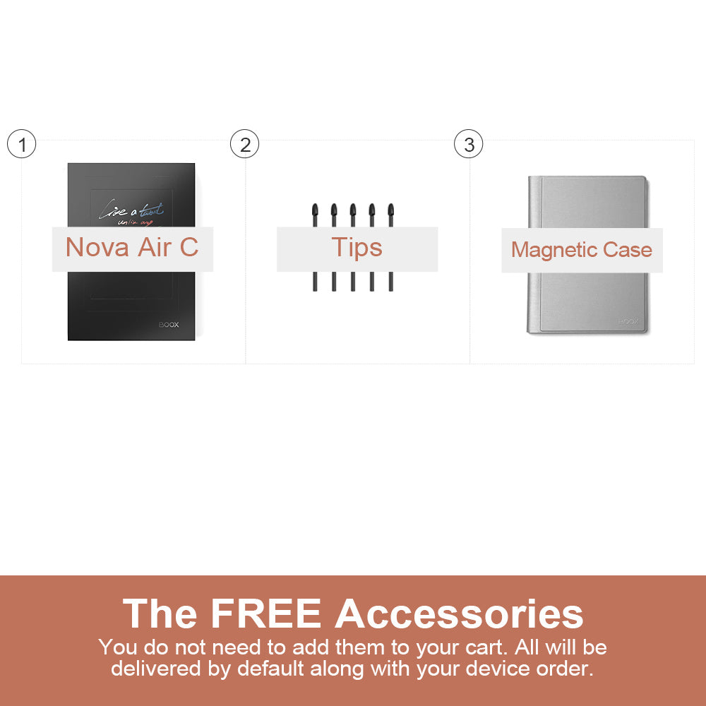 BOOX Nova Air C Set With Free Accessories